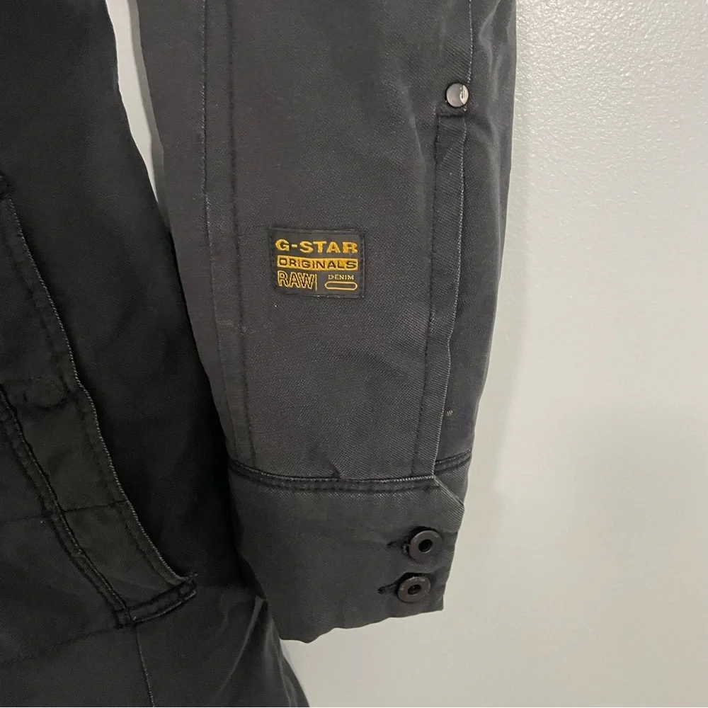G-Star Raw Denim Black Insulated Coat Size L